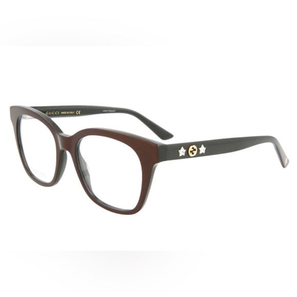 Gucci Women Optical glasses 51-19-145 dark red on black - Picture 2 of 5